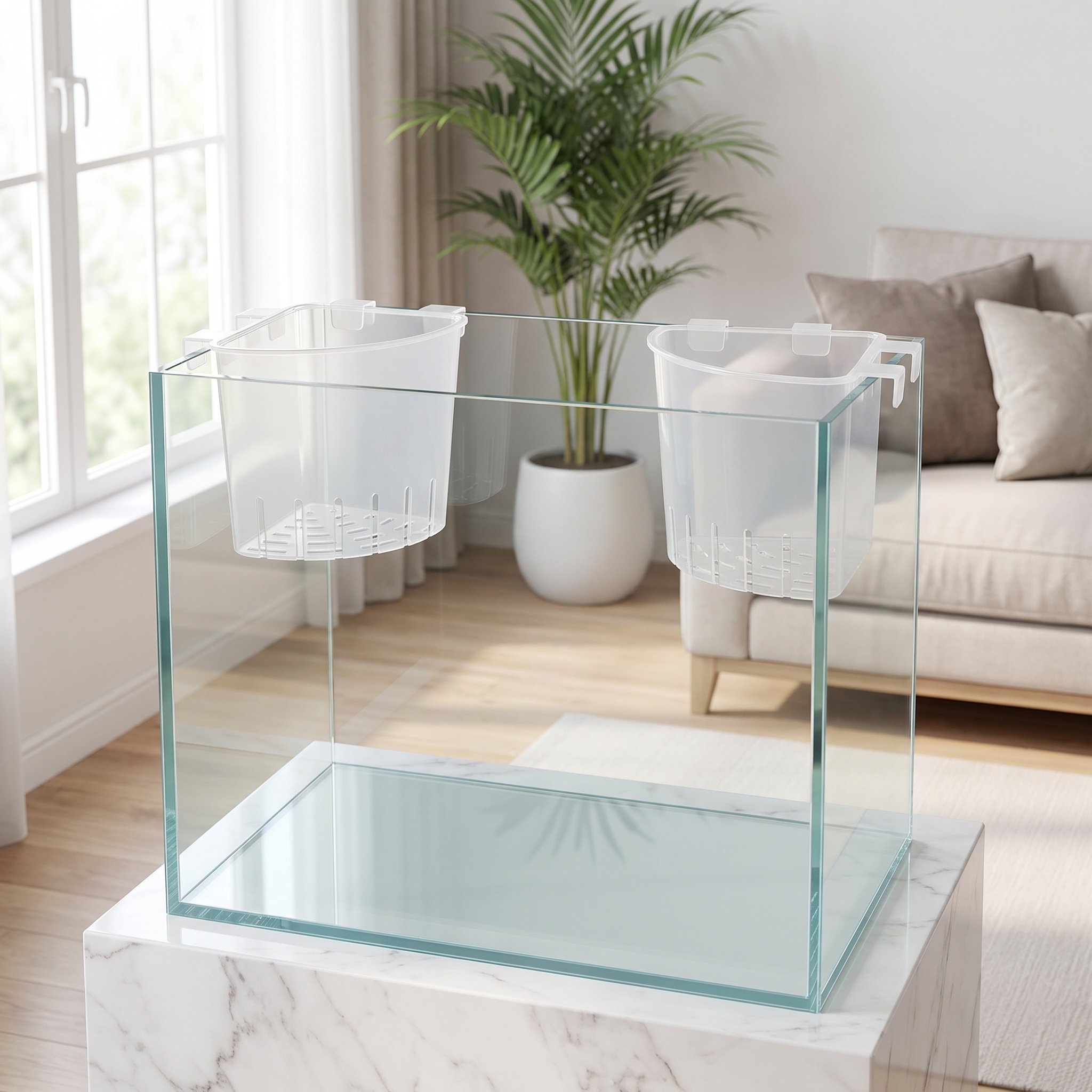 4Pcs Aquarium Hanging Corner P - Aquarium Planted Fish Tank ulasan dan harga