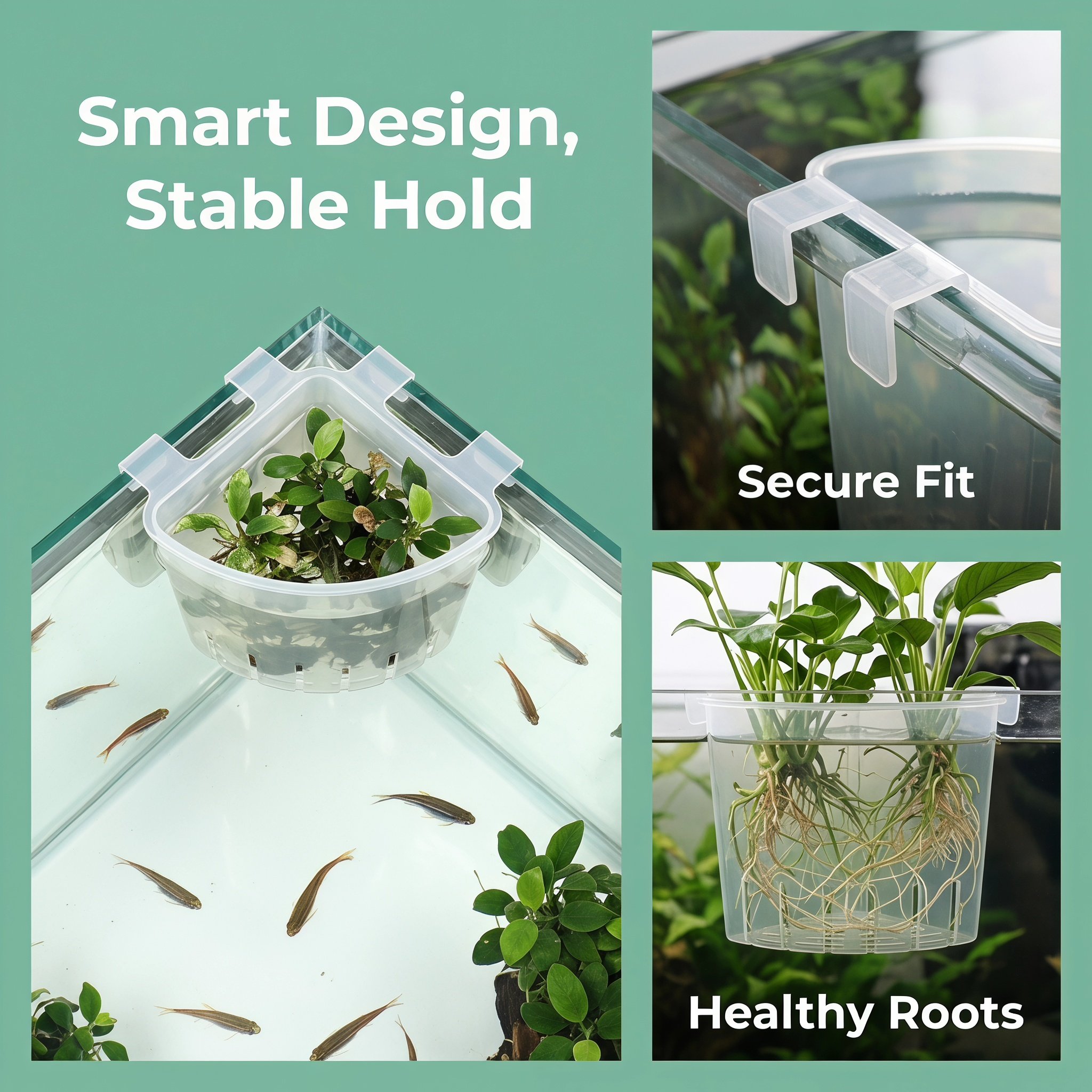 4Pcs Aquarium Hanging Corner P - Aquarium Planted Fish Tank ulasan dan harga