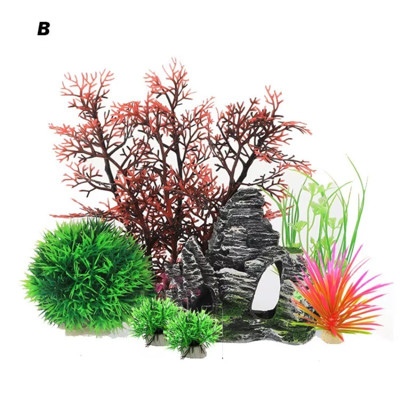 10pcs Hot Selling New Arrival  - Planted Aquarium With Rocks ulasan dan harga