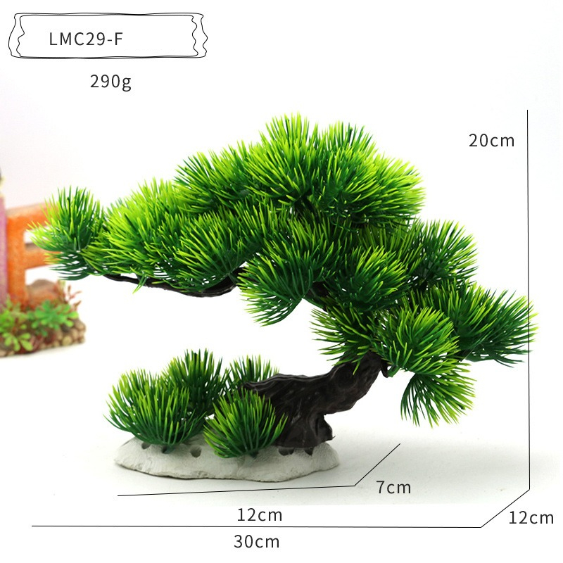 Plastic Water Plants Aquarium  - Planted Aquarium With Rocks ulasan dan harga