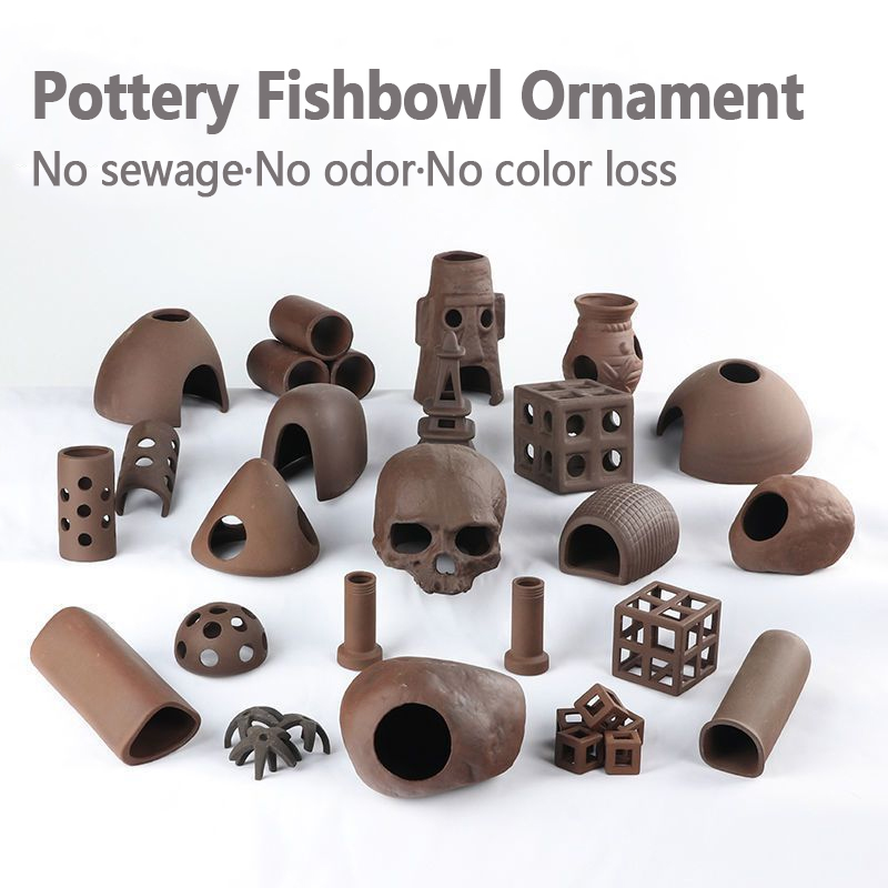 Ceramic House Fish Tank Aquari - Aquarium Plant Rings ulasan dan harga