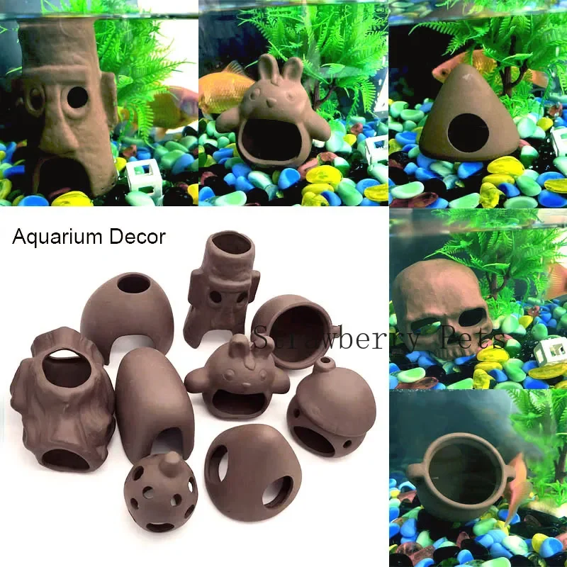 Ceramic Aquarium Decoration Fi - Aquarium Plant Rings ulasan dan harga