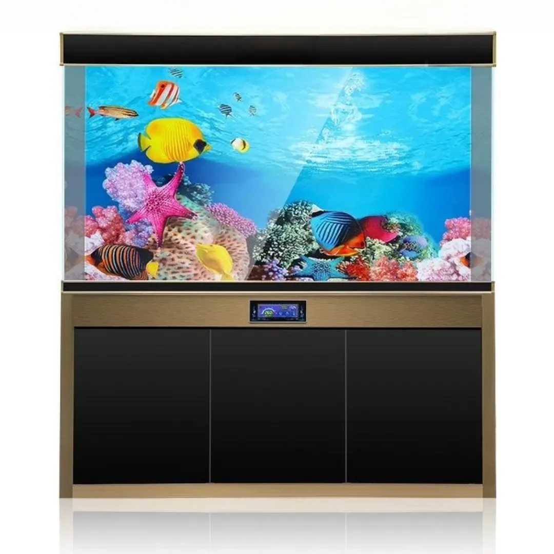Background Aquarium 3D Sticker - Aquarium Plant Rings ulasan dan harga