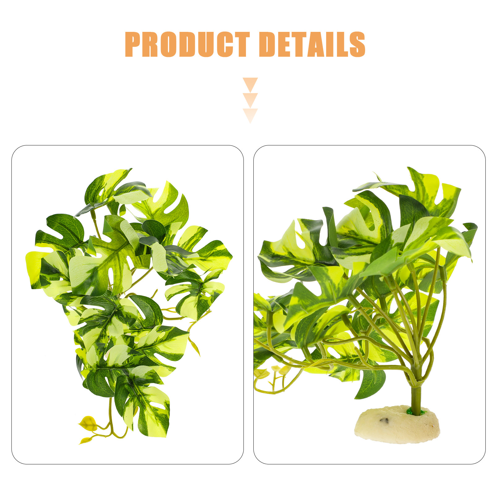Lifelike Resin Reptile Terrari - Aquarium Planted Fish Tank ulasan dan harga
