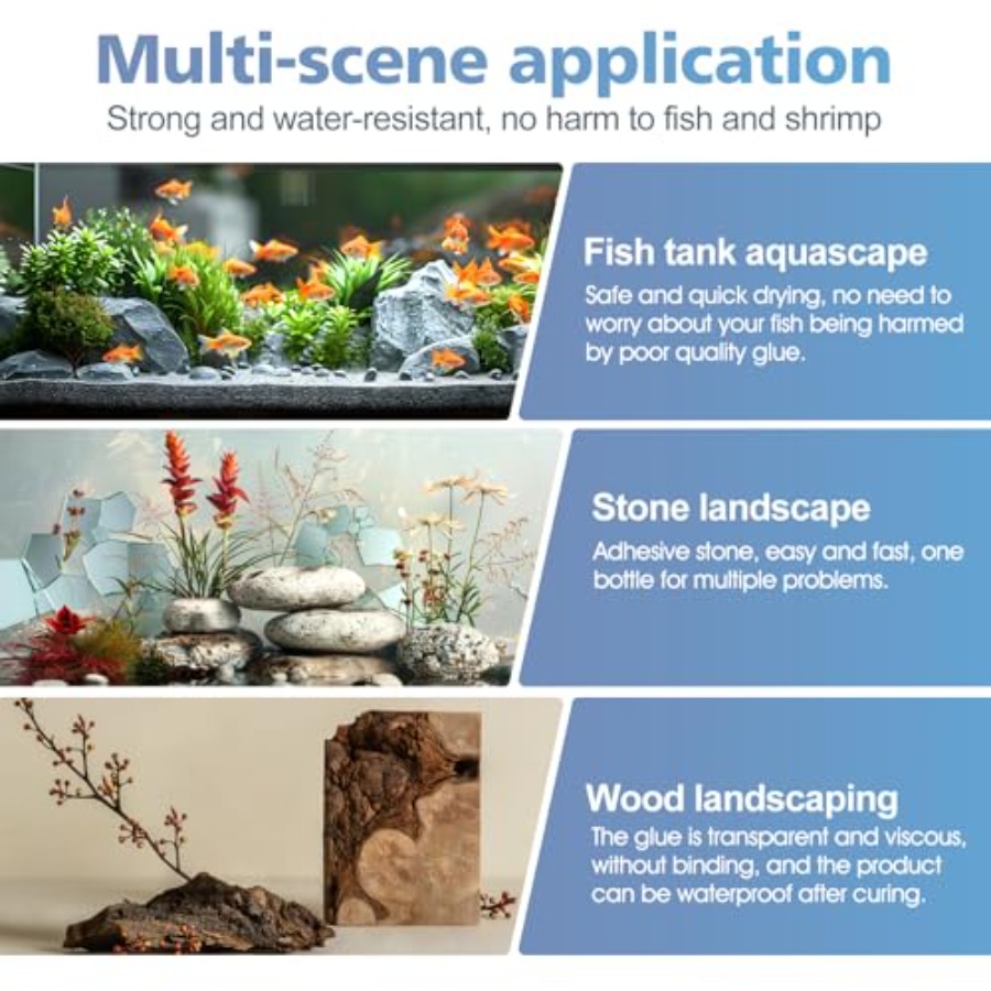 Aquarium Glue, Super Reef Glue - Planted Aquarium With Rocks ulasan dan harga